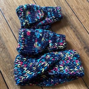 American Eagle Gloves and Headband O/S